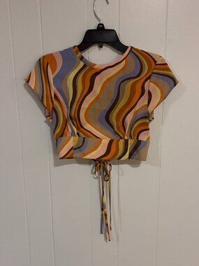 UO "So Wavy" Tie-Back Top